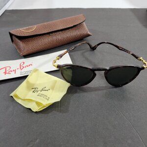 Ray Ban B&L Vintage Sungalsses Gatsby DLX Style 2 W1743 Gold Tortoise Case